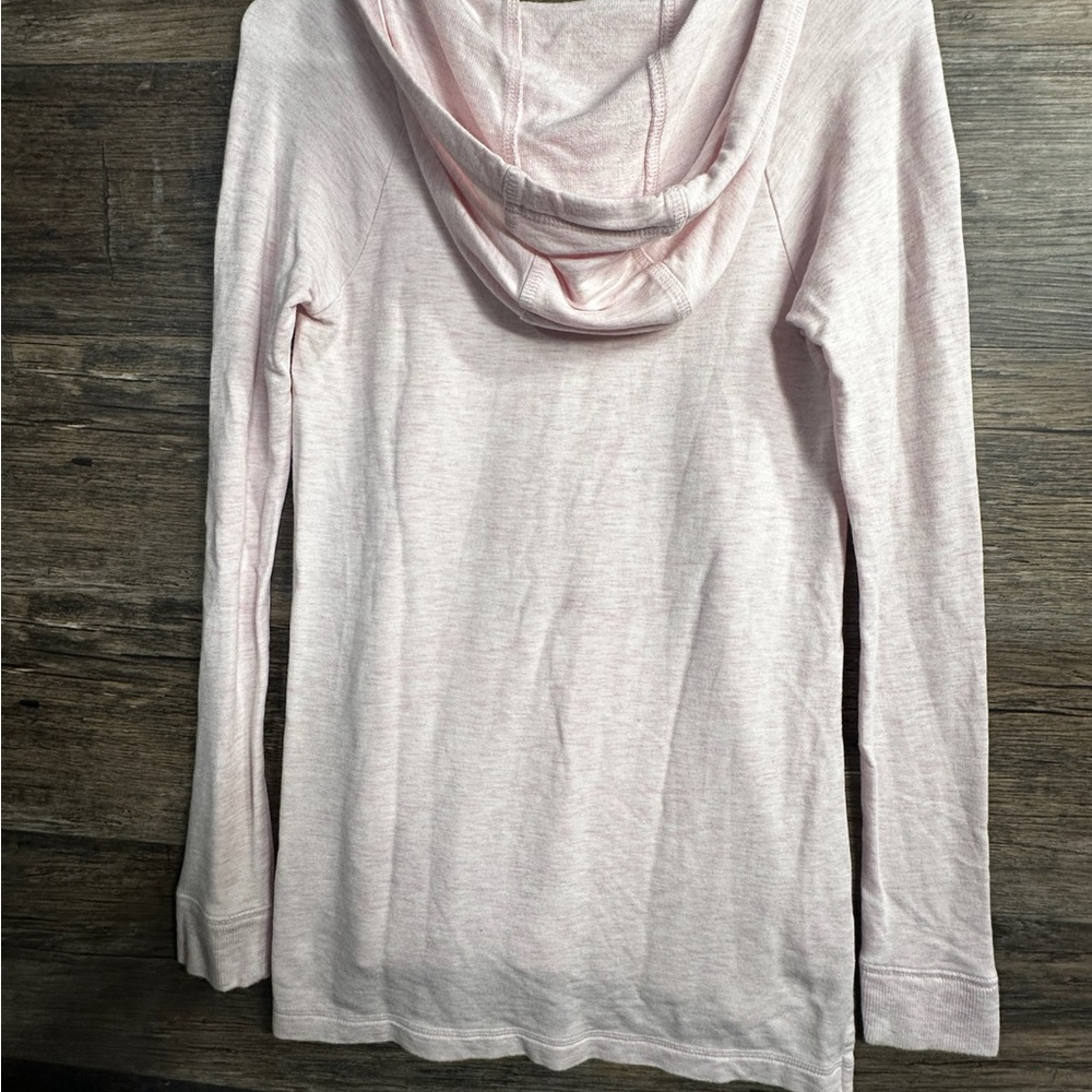 Lilly Pulitzer Luxletic Pink Relaxed Tie Front Hoodie - Picture 2 of 8